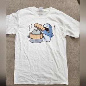 🆕️ Men's Samezu Shark Jaggy And Yummy DIM SUM Size Medium Short Sleeve Shirt